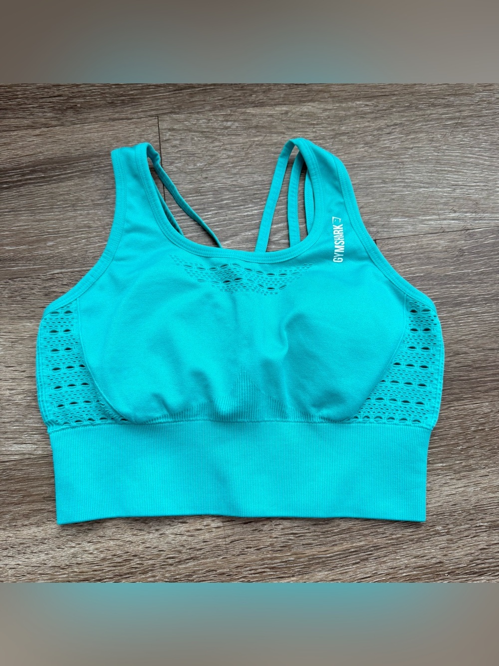 Gymshark Longline Energy Bra Turquoise